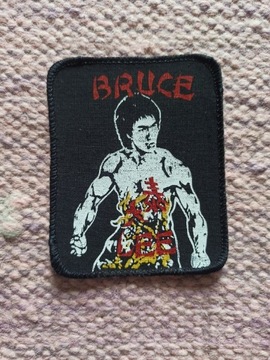 Pamiątka PRL Bruce Lee naszywka łatka vintage
