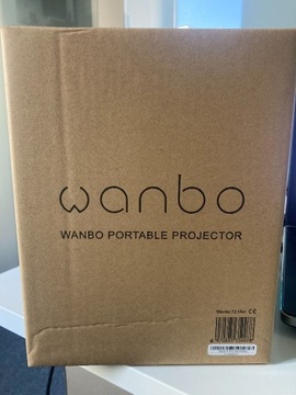 PROJEKTOR WANBO T2 MAX FULL HD 450lm NOWY BIAŁY