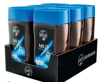 Kawa rozpuszczalna CAFET MILD 200g z Niemiec DE 