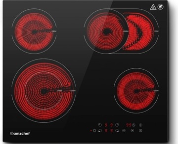 AMZCHEF Płyta grzewcza z ceramiki szklanej, 
