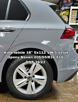 Koła letnie "16 VW Golf 5x112 + koło zapasowe