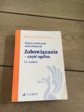 Zobowiązania- część ogólna Z. Radwański A. Olejnic