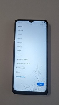 Uszkodzony Samsung Galaxy M12 czarny 64 GB