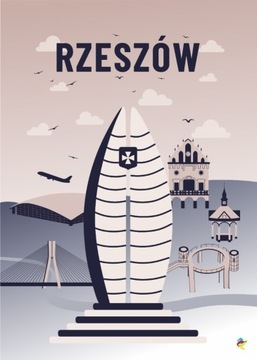 Plakat "Wielka C" - Rzeszów - 50cm x 70cm