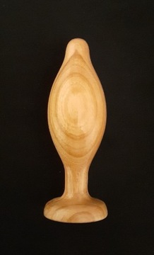 Drewniany korek analny z drewna