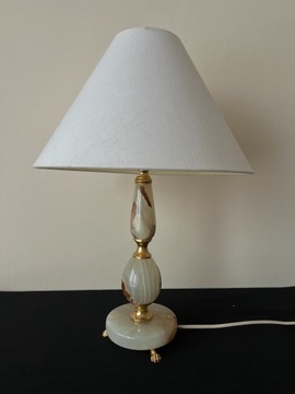 Lampka biurkowa marmurowa vintage na biurko 