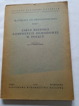 Zarys historii kompozycji ogrodowej w Polsce 1955