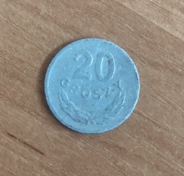 20 groszy 1973r. BEZ ZNAKU MENNICY 