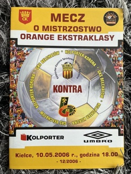 Program meczowy Korona Kielce - GKS Bełchatów