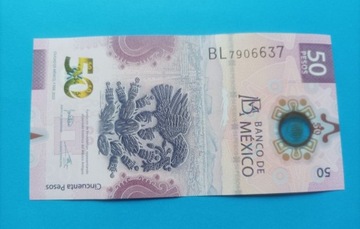 Meksyk 50 pesos 2023 Seria BL