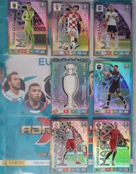 Panini Euro 2020 7 kart Rare Ronaldo Lewandowski