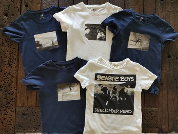 T-shirt dziecięcy HM bluzka zestaw 4 szt r 110-116