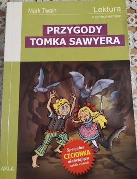 Przygody Tomka Sawyera lektury z opracowaniem GREG