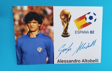 Autograf Alessandro Altobelli, mistrz świata 