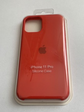 Plecki Apple silicone Case IPhone 11 pro czerwony