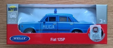 Welly Model Metalowy Fiat 125P Milicja