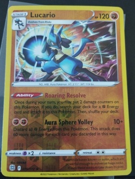 Brilliant Stars - Lucario rare Reverse Holo