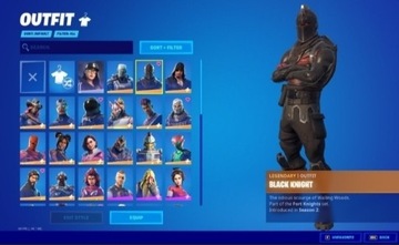 konto fortnite black knight mako s2 FA PSC!