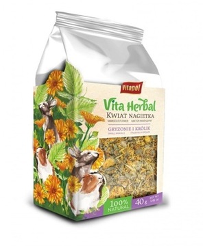 Vita Herbal dla gryzoni i królika,kwiat nagietk40g