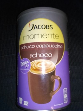 Puszka po kakao JACOBS MOMENTE CHOCO CAPPUCCINO