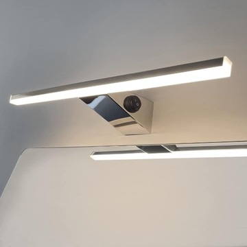 Lampa ścienna łazienkowa stal 40cm 800lm IP44 LED