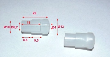 TULEJKA DYSTANSOWA, 2 szt   izolator