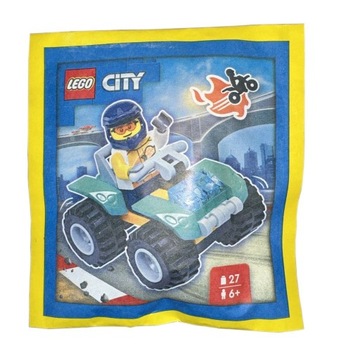LEGO City Minifigure Polybag - Stuntman with Quad #952308