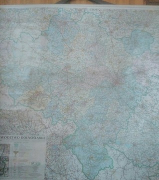 mapa ścienna województwo dolnośląskie 