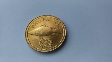 Uganda 200 shilling 1995 50 lat FAO ryba