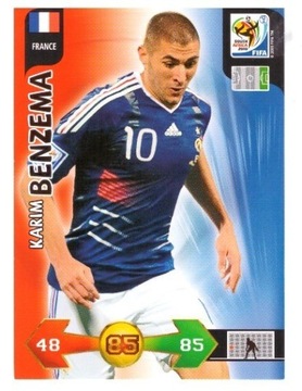 PANINI WORLD CUP 2010 AFRICA BENZEMA FRANCJA