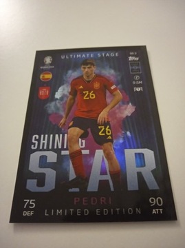 Topps Match Attax Euro 2024 Shining Star Pedri 