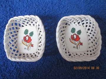 porcelanowe ażurowe koszyczki