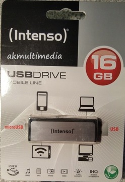 Pendrive Intenso Mobile Line 16 Gb nowy