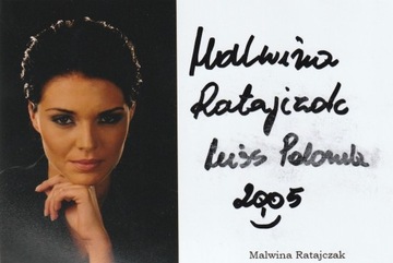 MALWINA RATAJCZAk autograf
