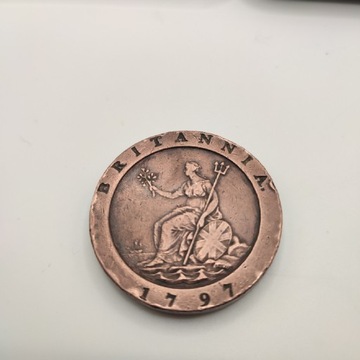 Moneta 2 pensy 1797 Anglia Georgius lll