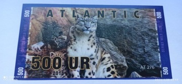 500 UR - Seria dzikie koty - Atlantic Bank - 2016