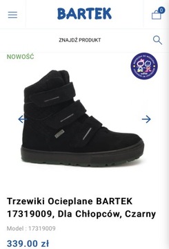 Bartek buty zimowe, śniegowce  r. 34