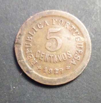 Portugalia 5 centavo 1927