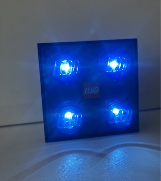 lampka nocna dziecięca LEGO NINJAGO 2009 niebieska