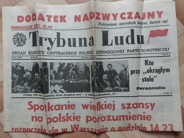 TRYBUNA LUDU nr 32 6 lutego 1989 OKRĄGŁY STÓŁ