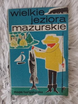 Wielkie Jeziora Mazurskie mapa 1976