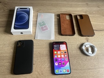 iPhone 12 mini 128gb czarny super zestaw