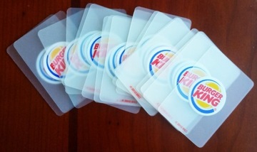Karty plastikowe gadżet Burger King 2012 Francja