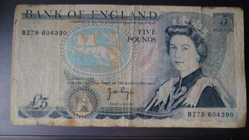 Sprzedam Banknot: Bank of England 5 Pounds