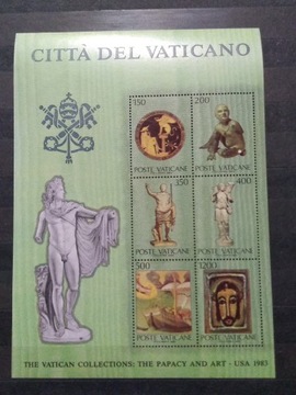Znaczki blok Watykan 1983 sztuka