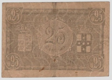 Francja - 25 centimes 1917 -  Bon de Monnaile