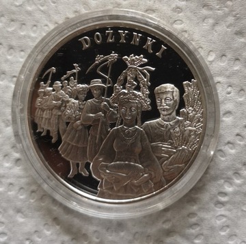 Moneta kolekcjonerska 20 zł 2004 r. Dożynki 