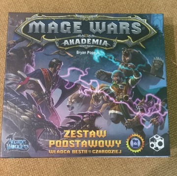 Mage Wars gra planszowa jak nowa karty w folii