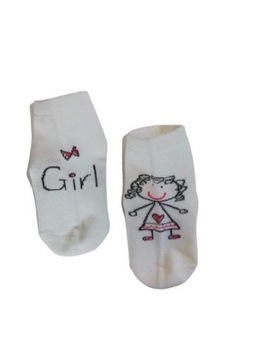 Skarpetki dla niemowlaka antypoślizgowe GIRL 