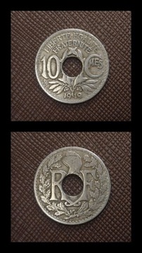 10 CENTYMÓW 1919 FRANCJA 